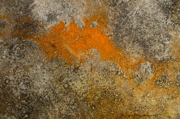Rust stain on the ground