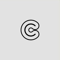 C letter logo icon template