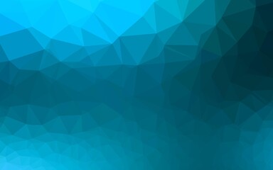 Light BLUE vector low poly texture. A sample with polygonal shapes. Template for a cell phone background.