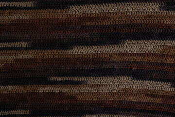 Knitted background made of wool thread