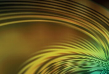 Dark Green, Yellow vector blurred background.