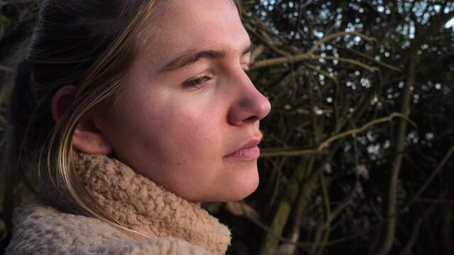 person suffering from seasonal affective disorder
