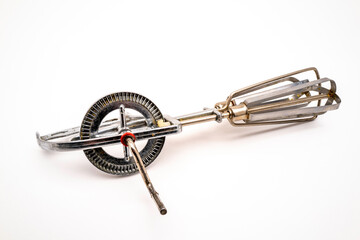 batteur mélangeur de cuisine à manivelle