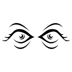 Eyes Tribal Tattoo 