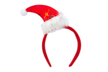 Christmas headband with decorative winter hat.