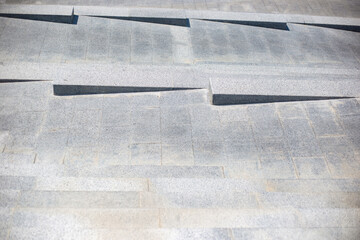 Stone steps in the park. Can be used as background or wallpaper