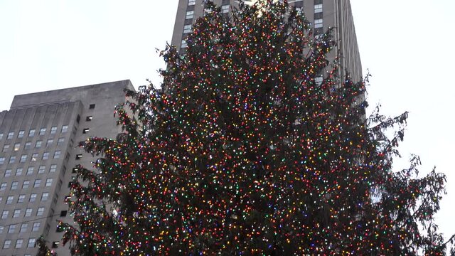 Rockefeller center New York city Christmas tree