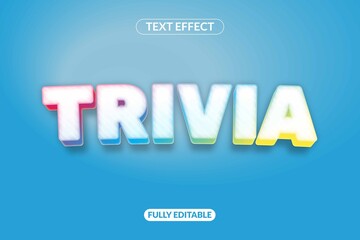 Text Effect Trivia Game for Title
