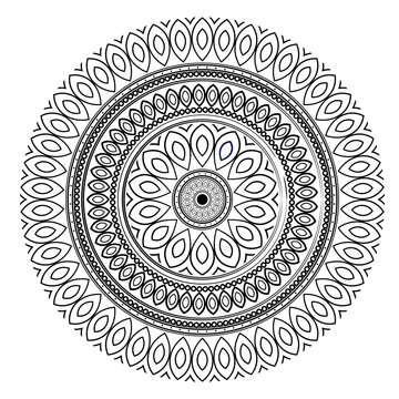 indian mandala art design vector
