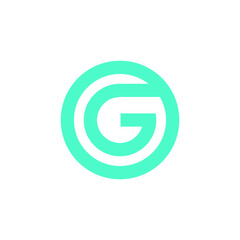 alphabet G logo icon vector illustrations