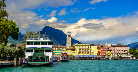 Naklejka premium Garda lake - Riva del Garda