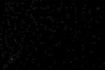 Falling glitter gold particles sparkles. Golden sparkling magical dust.