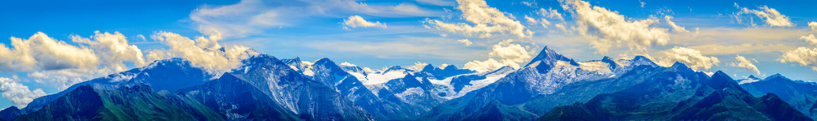 Plakat view from Schmitten mountain in Austria - near Zell am See