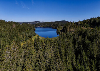 Fototapeta na wymiar Aerial photography of Black Forest, located in Southern Germany.