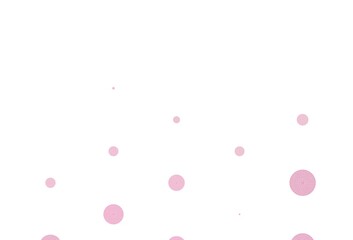 Light Pink vector template with circles.