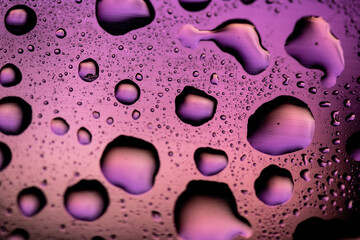 Macro water droplets with colour backgrounds 