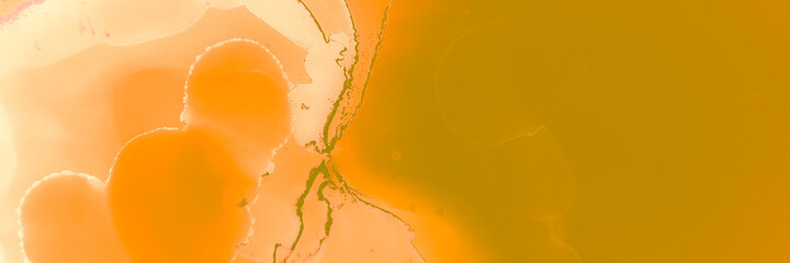 Sketch Composition. Alcohol Ink Template. Vibrant Image. Orange Sketch Composition. Grunge Illustration. Dreamy Effect. Orange Flow Texture. Style.