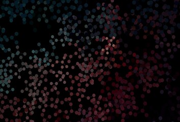 Dark Blue, Red vector pattern with artificial intelligence network.