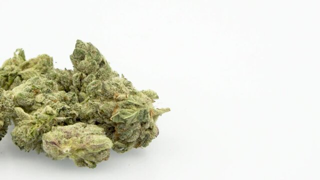 Looping 360 Degree Rotation of the Marijuana Strain, AMF, 
Half Off, Left Screen, in 4K Ultra HD Resolution 3840 x 2160