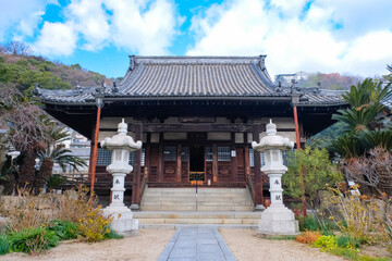 Obraz premium 尾道 持光寺 本堂