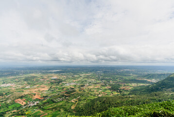 the nature image with sky city and building