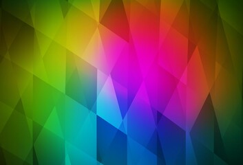 Obraz premium Dark Pink, Green vector background with rectangles.
