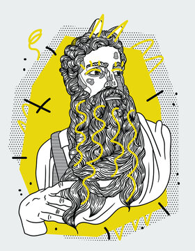 recommend clip art: Creative geometric yellow style. Holy Moses.