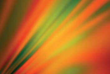 Dark Orange vector glossy abstract backdrop.