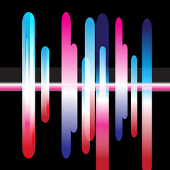 Abstract vector background of various geometric