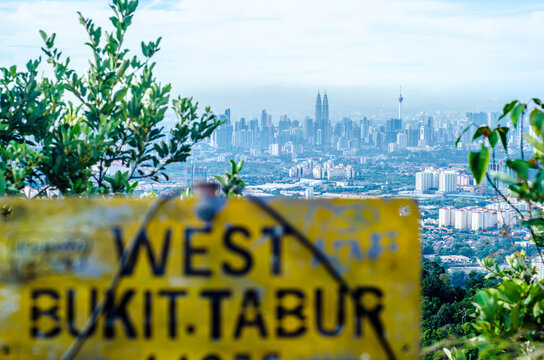 View of Kuala Lumpur City from West bukit Tabur