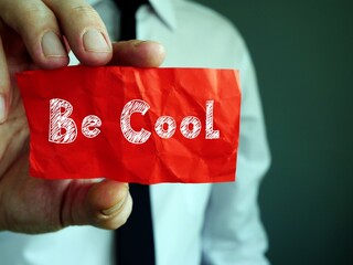 Be Cool phrase on the page.