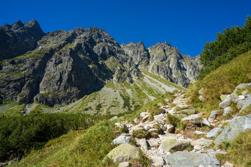 Fototapeta na wymiar Mengusovska Valley. High Tatra Mountains. Slovakia.