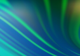 Fototapeta premium Light Blue, Green vector blurred bright background. A vague abstract illustration with gradient. A completely new template for your design.