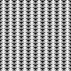 Zigzag weaving lines. Jagged stripes. Herringbone motif. Seamless surface pattern design with triangular blocks tessellation ornament. Mosaic parquet wallpaper. Digital paper, page fills, vector print