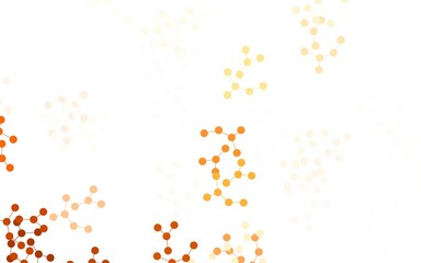 Light Orange vector template with artificial intelligence structure.