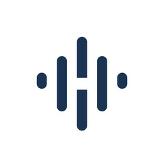 vector logo H alphabet icon illustration 