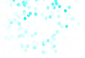 Light Green vector background with abstract shapes.