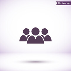 Human  vector icon , lorem ipsum Flat design