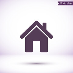 House vector icon , lorem ipsum Flat design