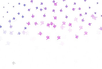 Light Purple, Pink vector natural backdrop with branches.