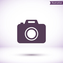 Camera  vector icon , lorem ipsum Flat design