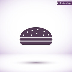 Burgeicon, burgevector vector icon , lorem ipsum Flat design