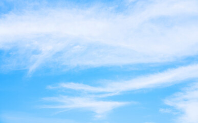 Beautiful blue sky with clouds.