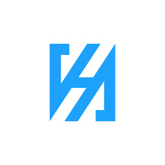 vector logo H alphabet icon illustration 