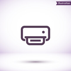Obraz premium Printer vector icon , lorem ipsum Flat design