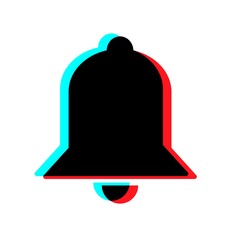 Bell Icon, Button. Social Media Vector