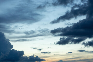 Background of dark clouds before a thunder-storm