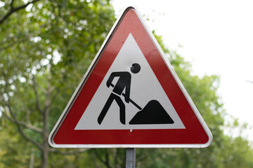 pedestrian crossing sign isolated