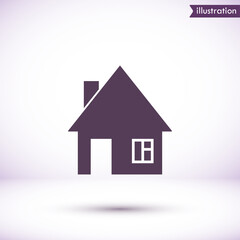 House vector icon , lorem ipsum Flat design