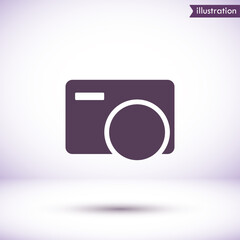 Camera  vector icon , lorem ipsum Flat design